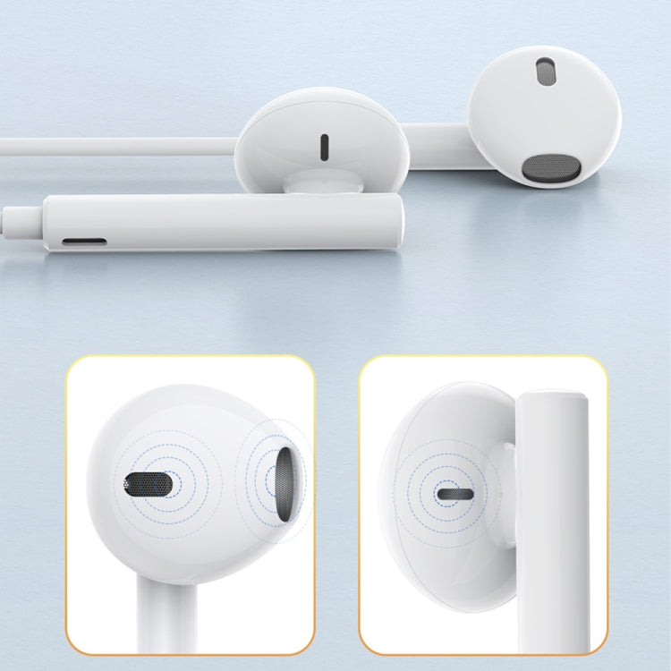 awei PC-1T 1,2 m Mini-Stereo-Halb-In-Ear-Kopfhörer, PC-1T(Black), PC-1T(White)