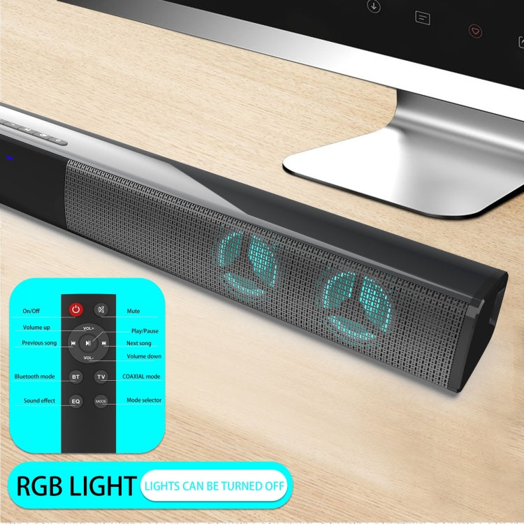 BS-28E Bluetooth-Lautsprecher mit buntem RGB-Atmosphärenlicht, BS-28E