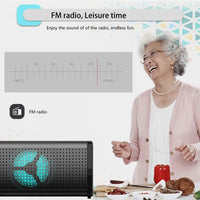 BS-28E Bluetooth-Lautsprecher mit buntem RGB-Atmosphärenlicht, BS-28E