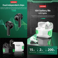 Lenovo GM5 TWS Bluetooth Wireless Sports Wasserdichter Gaming-Kopfhörer mit Rauschunterdrückung und Mikrofon, GM5