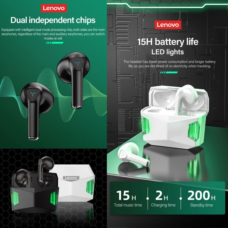 Lenovo GM5 TWS Bluetooth Wireless Sports Wasserdichter Gaming-Kopfhörer mit Rauschunterdrückung und Mikrofon, GM5