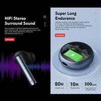 Lenovo LP60 TWS Kabelloser Bluetooth 5.3-Kopfhörer mit Rauschunterdrückung