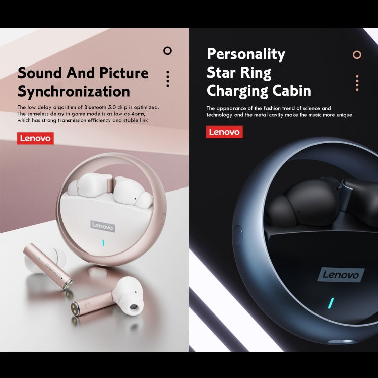 Lenovo LP60 TWS Kabelloser Bluetooth 5.3-Kopfhörer mit Rauschunterdrückung