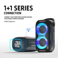 HOPESTAR Party200 mini tragbarer Tone Pulse RGB Light Bluetooth-Lautsprecher, Party200 mini
