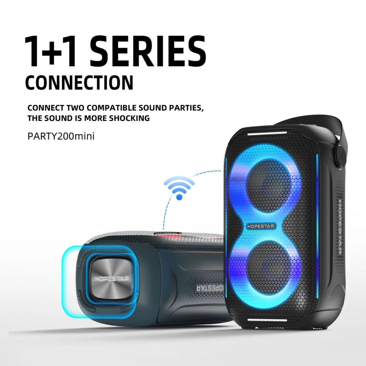 HOPESTAR Party200 mini tragbarer Tone Pulse RGB Light Bluetooth-Lautsprecher, Party200 mini