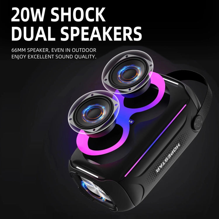 HOPESTAR Party200 mini tragbarer Tone Pulse RGB Light Bluetooth-Lautsprecher, Party200 mini