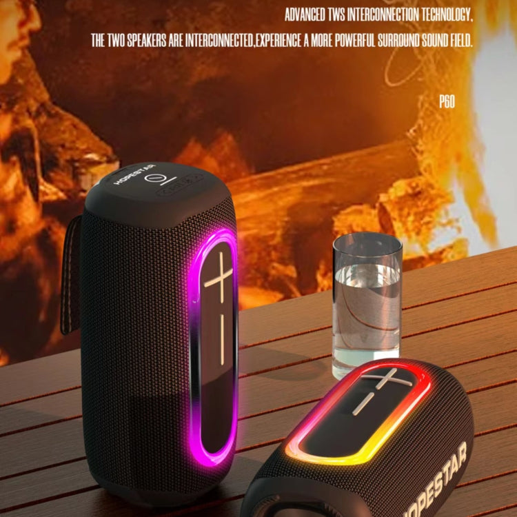 HOPESTAR P60 IPX6 Wasserdichter 10W 66mm Outdoor-Bluetooth-Lautsprecher