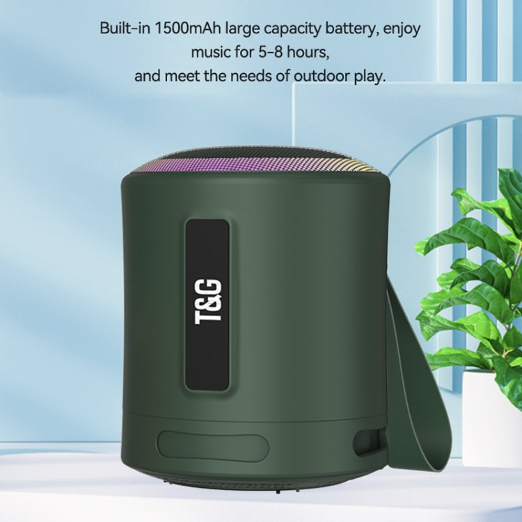 T&G TG373 Outdoor Tragbarer LED-Licht RGB Mehrfarbiger kabelloser Bluetooth-Lautsprecher-Subwoofer