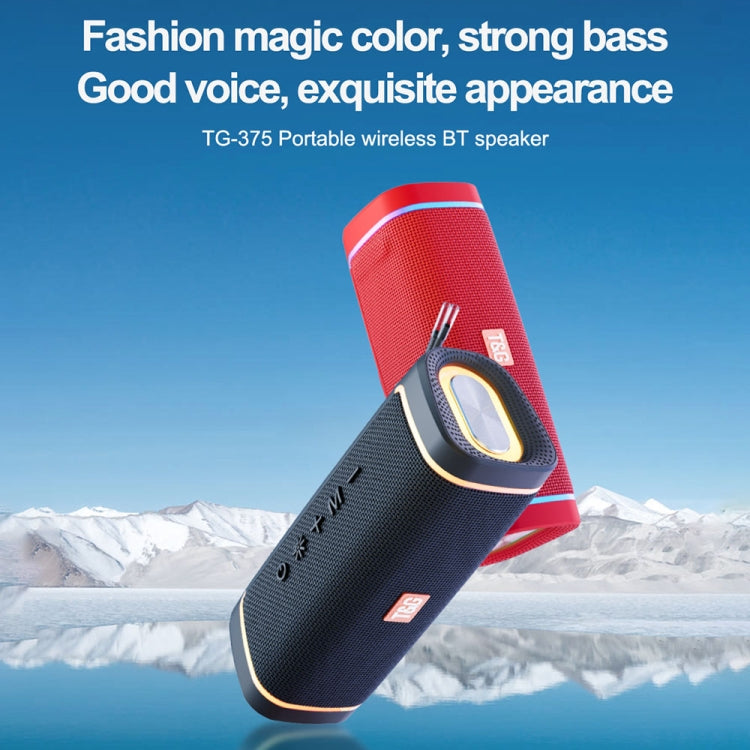 T&G TG375 Outdoor Tragbarer LED-Licht-RGB-Wireless-Bluetooth-Lautsprecher-Subwoofer, TG375