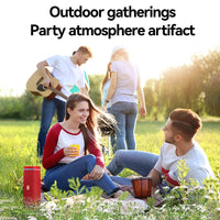 T&G TG375 Outdoor Tragbarer LED-Licht-RGB-Wireless-Bluetooth-Lautsprecher-Subwoofer, TG375