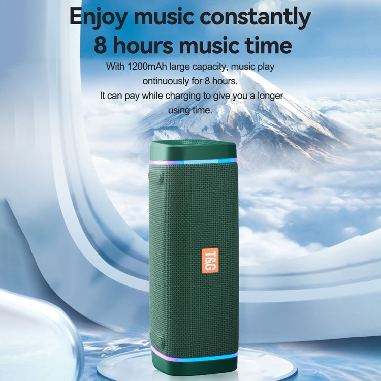 T&G TG375 Outdoor Tragbarer LED-Licht-RGB-Wireless-Bluetooth-Lautsprecher-Subwoofer, TG375