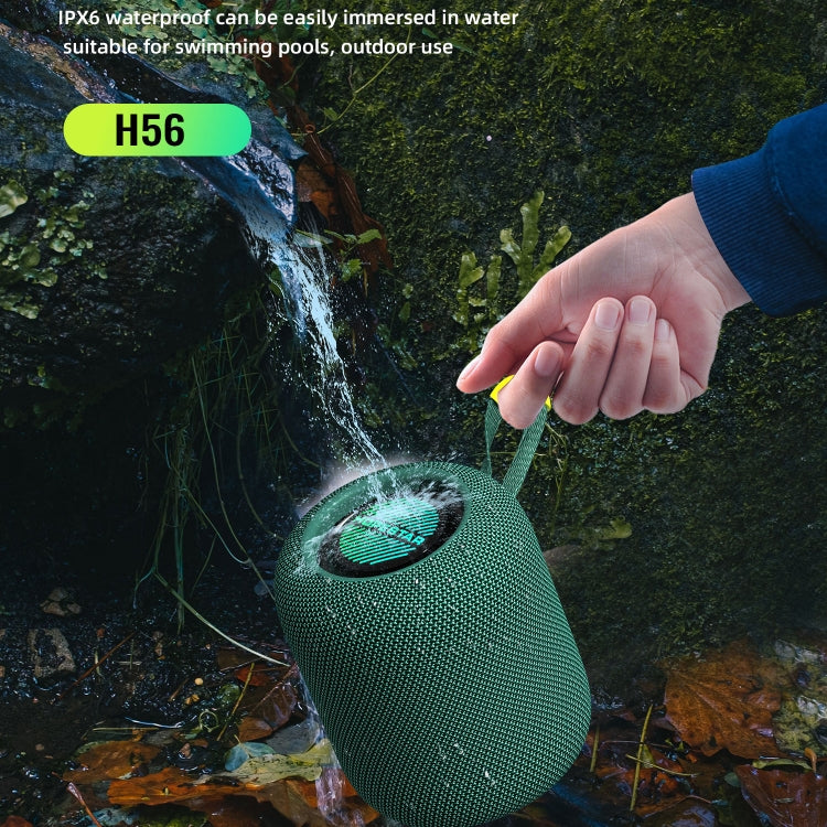 HOPESTAR H56 IPX6 Wasserdichter 10W TWS Subwoofer Light Bluetooth-Lautsprecher, H56