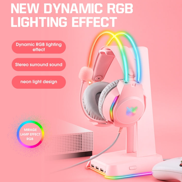 X26 USB+3,5-mm-RGB-Gaming-Headset mit Kabel, X26