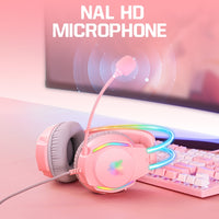 X26 USB+3,5-mm-RGB-Gaming-Headset mit Kabel, X26