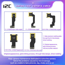 i2C-Telekamerakabel zur Rückseite, For iPhone XS / XS Max J4000, For iPhone 11 Pro / 11 Pro Max J7300, For iPhone 12 Pro J10400, For iPhone 12 Pro Max J10500
