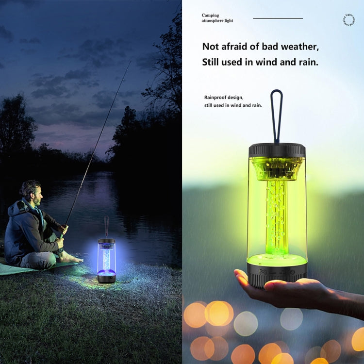 Z15 Tragbarer kabelloser Bluetooth-Außenlautsprecher mit RGB-Atmosphärenlicht, Z15