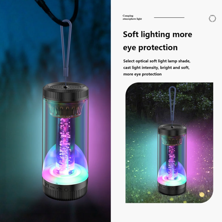 Z15 Tragbarer kabelloser Bluetooth-Außenlautsprecher mit RGB-Atmosphärenlicht, Z15