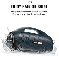 HOPESTAR A50 80W IPX6 Wasserdichter tragbarer Bluetooth-Lautsprecher Outdoor-Subwoofer
