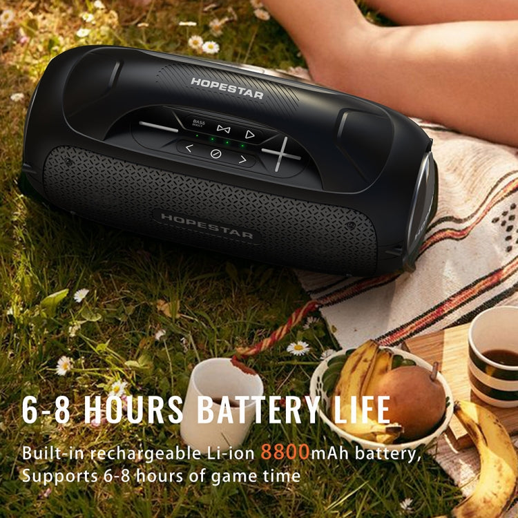 HOPESTAR A50 80W IPX6 Wasserdichter tragbarer Bluetooth-Lautsprecher Outdoor-Subwoofer