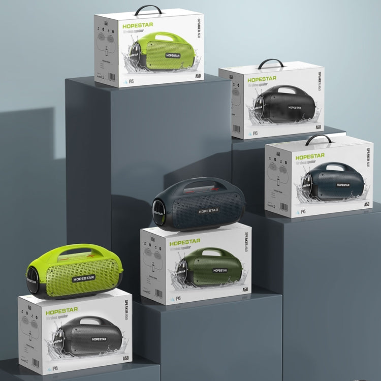 HOPESTAR A50 80W IPX6 Wasserdichter tragbarer Bluetooth-Lautsprecher Outdoor-Subwoofer