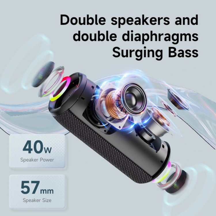 Zealot S49 Pro 20W tragbarer kabelloser Bluetooth-Außenlautsprecher mit RGB-Licht, S49 Pro