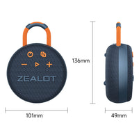 Zealot S77 IPX7 Wasserdichter tragbarer kabelloser Bluetooth-Lautsprecher, S77