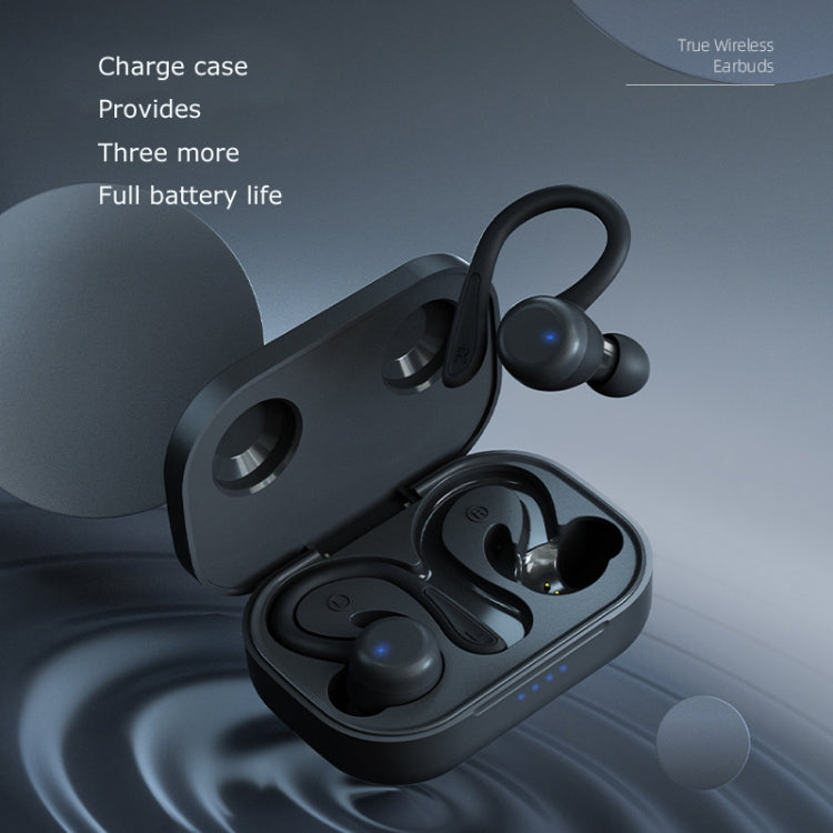 T&G T40 TWS IPX6 Wasserdichte kabellose Bluetooth-Kopfhörer mit hängendem Ohr und Ladebox