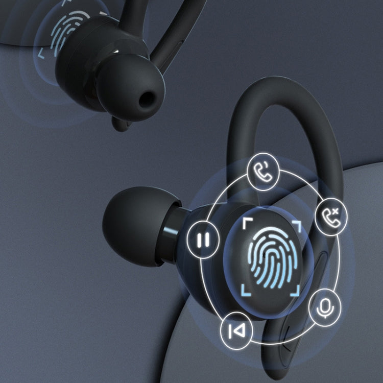 T&G T40 TWS IPX6 Wasserdichte kabellose Bluetooth-Kopfhörer mit hängendem Ohr und Ladebox