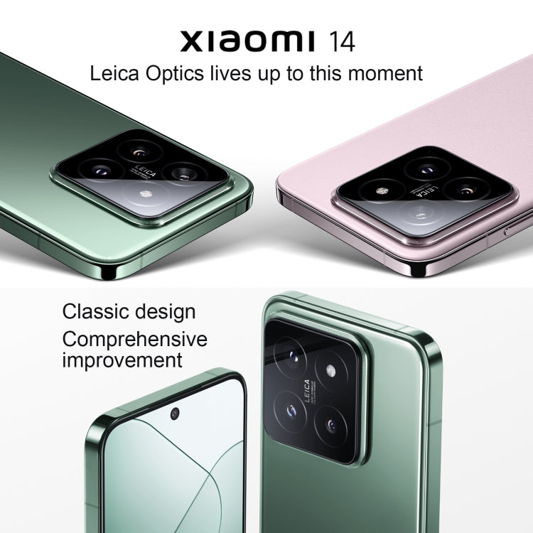 Xiaomi 14, 6,36 Zoll Xiaomi HyperOS Snapdragon 8 Gen 3 Octa Core 4 nm bis zu 3,3 GHz, NFC, Netzwerk: 5G, 16GB+512GB