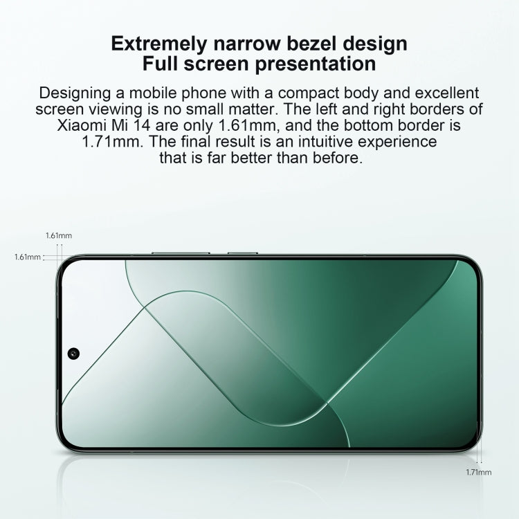Xiaomi 14, 6,36 Zoll Xiaomi HyperOS Snapdragon 8 Gen 3 Octa Core 4 nm bis zu 3,3 GHz, NFC, Netzwerk: 5G, 16GB+512GB