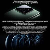 Xiaomi 14, 6,36 Zoll Xiaomi HyperOS Snapdragon 8 Gen 3 Octa Core 4 nm bis zu 3,3 GHz, NFC, Netzwerk: 5G, 16GB+512GB