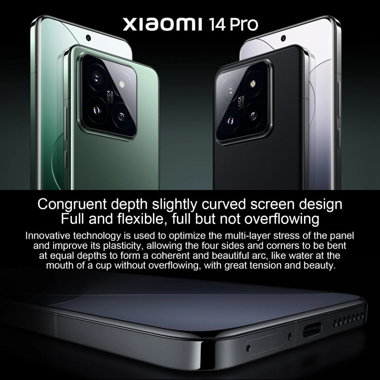 Xiaomi 14 Pro, 6,73 Zoll Xiaomi HyperOS Snapdragon 8 Gen 3 Octa Core 4 nm bis zu 3,3 GHz, NFC, Netzwerk: 5G, 16GB+1TB