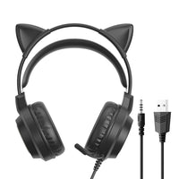 G35 Cute Cat RGB Kopfmontierter kabelgebundener Gaming-Kopfhörer
