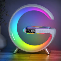 N69-1 Intelligenter Bluetooth-Lautsprecher mit kabellosem Ladegerät, Wecker und Umgebungslicht, Support APP, Without APP
