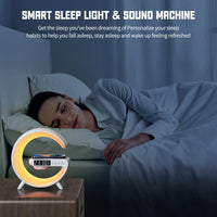 G69 G-förmiger intelligenter Bluetooth-Lautsprecher, unterstützt kabelloses Ladegerät, Wecker und Wecklicht, G69 (Black), G69 (White)