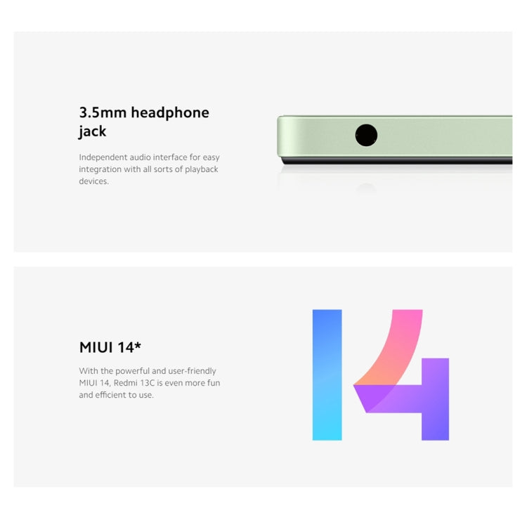 Xiaomi Redmi 13C 5G, 6,74 Zoll MIUI 14 MediaTek Dimensity 6100+ Octa Core 2,2 GHz, NFC, Netzwerk: 5G, 6GB+128GB