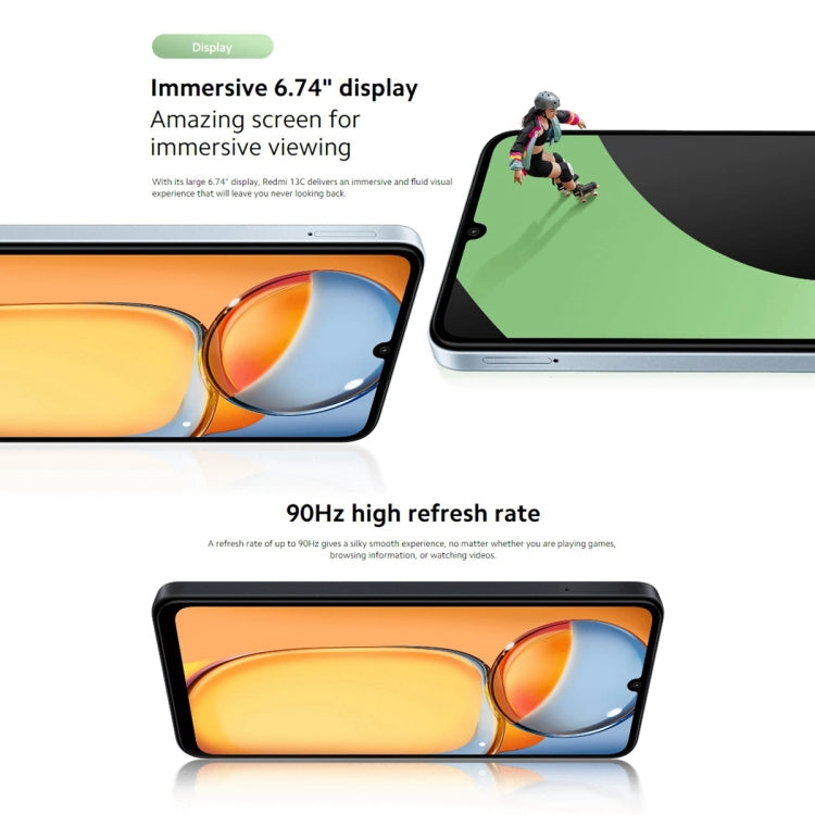 Xiaomi Redmi 13C 5G, 6,74 Zoll MIUI 14 MediaTek Dimensity 6100+ Octa Core 2,2 GHz, NFC, Netzwerk: 5G, 6GB+128GB
