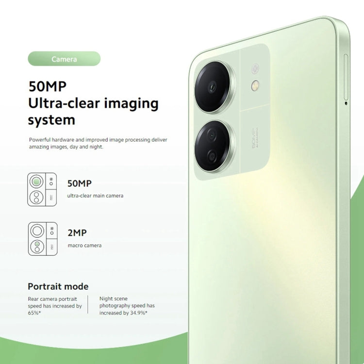Xiaomi Redmi 13C 5G, 6,74 Zoll MIUI 14 MediaTek Dimensity 6100+ Octa Core 2,2 GHz, NFC, Netzwerk: 5G, 6GB+128GB