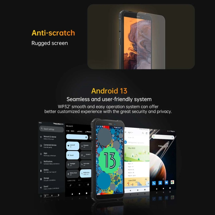 Oukitel WP32, IP68/IP69K, 5,93 Zoll Android 13 Unisoc Tiger T606 Octa-core, NFC, OTG, Netzwerk: 4G, 4GB+128GB