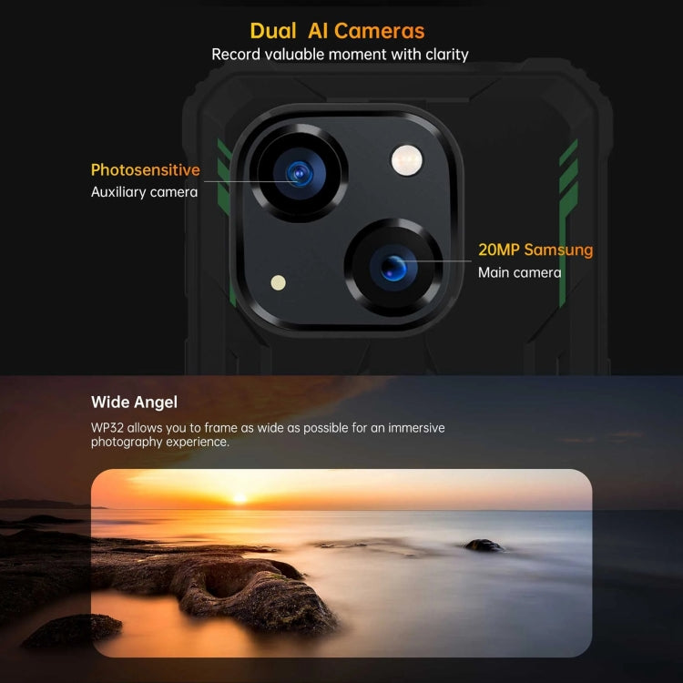 Oukitel WP32, IP68/IP69K, 5,93 Zoll Android 13 Unisoc Tiger T606 Octa-core, NFC, OTG, Netzwerk: 4G, 4GB+128GB