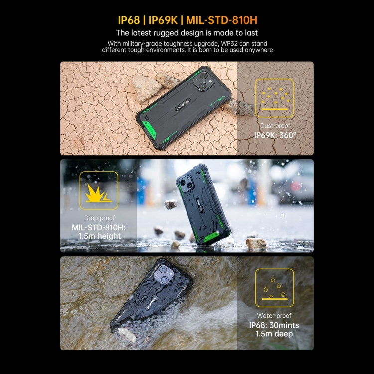 Oukitel WP32, IP68/IP69K, 5,93 Zoll Android 13 Unisoc Tiger T606 Octa-core, NFC, OTG, Netzwerk: 4G, 4GB+128GB