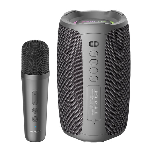 Zealot S61M RGB Rhythmisches Licht – Kabelloser Karaoke-Lautsprecher, Single Mic, Dual Mic