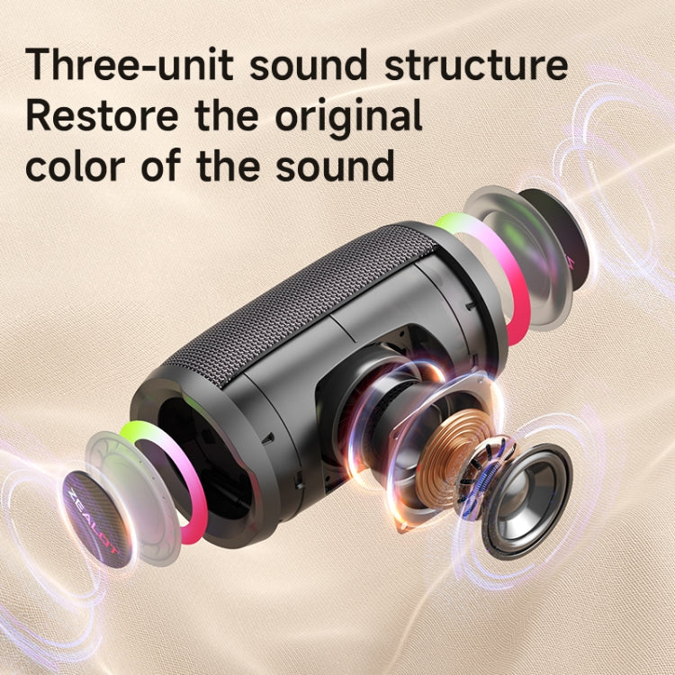 Zealot S61M RGB Rhythmisches Licht – Kabelloser Karaoke-Lautsprecher, Single Mic, Dual Mic