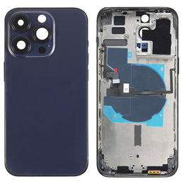 Für iPhone 14 Pro Max Akku-Rückabdeckung mit Strom- + Lautstärke-Flexkabel + kabellosem Lademodul, China Version, CE EU Version, US Version