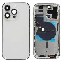 Für iPhone 14 Pro Max Akku-Rückabdeckung mit Strom- + Lautstärke-Flexkabel + kabellosem Lademodul, China Version, CE EU Version, US Version