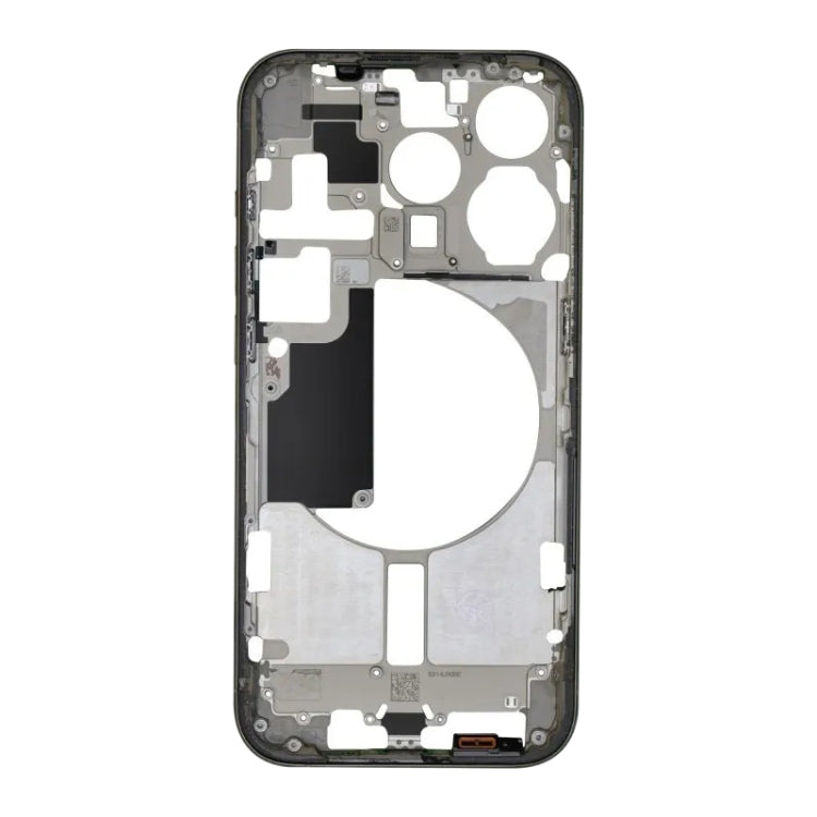 Für iPhone 15 Pro Mittelrahmen-Blendenplatte mit Seitentasten + Kartenfach, China Version, US Version, CE EU Version