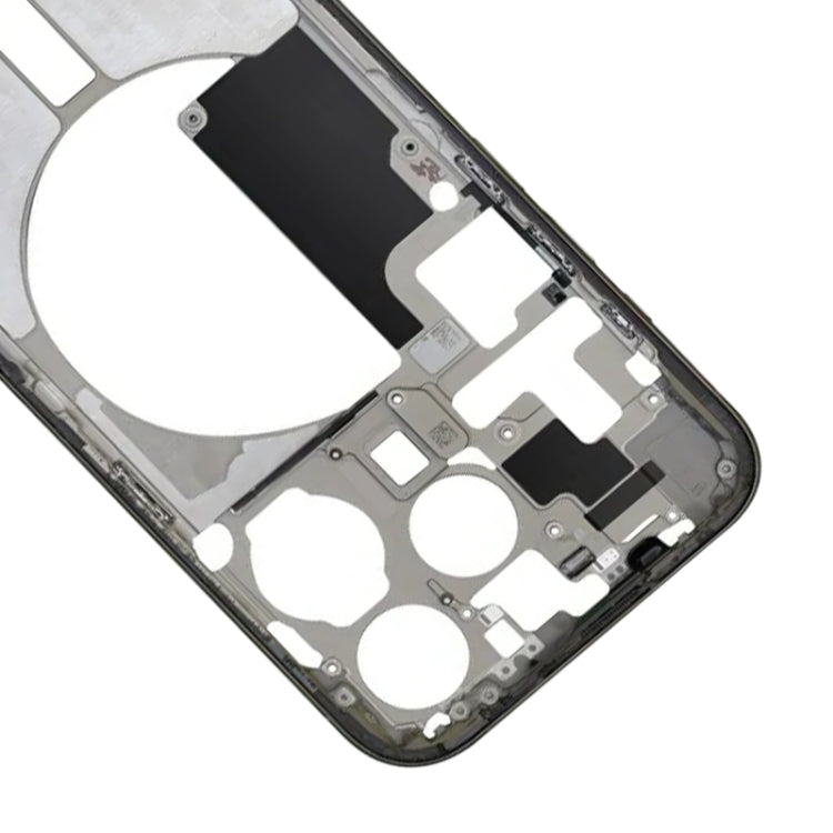 Für iPhone 15 Pro Mittelrahmen-Blendenplatte mit Seitentasten + Kartenfach, China Version, US Version, CE EU Version