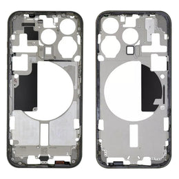 Für iPhone 15 Pro Mittelrahmen-Blendenplatte mit Seitentasten + Kartenfach, China Version, US Version, CE EU Version