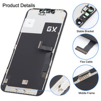 GX OLED-LCD-Bildschirm mit vollständiger Digitizer-Baugruppe, For iPhone 13 Pro Hard, For iPhone 14 Hard, For iPhone 14 Plus Soft, For iPhone 14 Pro Hard
