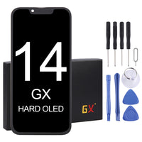 GX OLED-LCD-Bildschirm mit vollständiger Digitizer-Baugruppe, For iPhone 13 Pro Hard, For iPhone 14 Hard, For iPhone 14 Plus Soft, For iPhone 14 Pro Hard